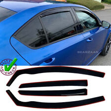 Tinted Wind Deflectors For Skoda Octavia lII MK3 5-doors 2013-2019 4-pcs + Clips