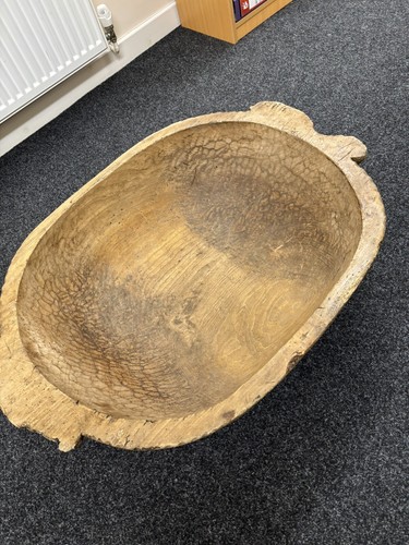 Antique dough bowl large - bowl,