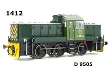 Heljan 1412. Class 14 D9505 In BR Green Livery Wasp Stripes
