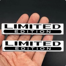 2PCS 3D Limited Edition Chrome