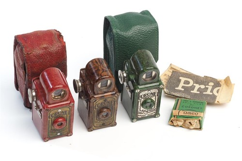 Coronet midget camera lot red - coronet,