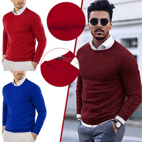 Mens merino jumper - merino, wool-mix