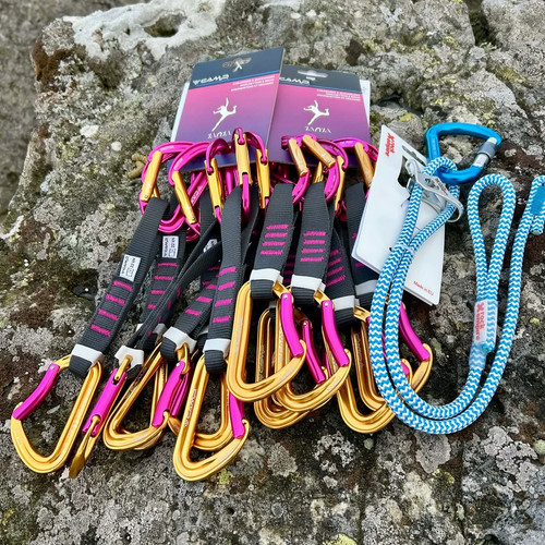 Sport climbing starter rack - climbing,