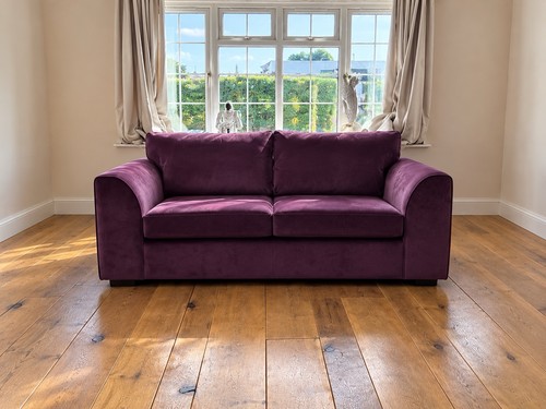 Seater plum colour plush - 3,