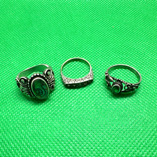 Sterling silver rings bundle - sterling,