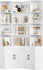 Corner Bookcase 187cm L Shape