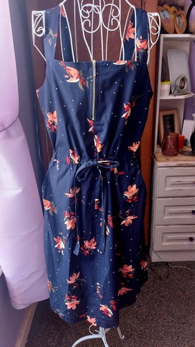 Size navy blue pinafore - 14,