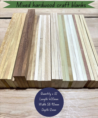 Mixed hardwood craft blanks - craft,