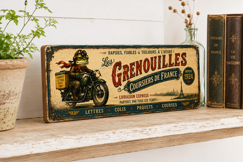 French vintage style delivery - french,