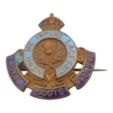 ROYAL SCOTS FUSILIERS ENAMEL
