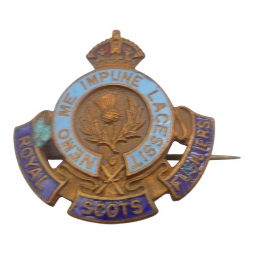 Royal scots fusiliers enamel - scots,