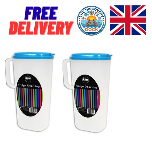 Set blue plastic fridge - blue,
