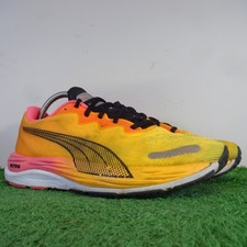 PUMA Trainers Size 6.5 Womens Yellow Mesh Velocity Nitro 2 Low Top Running Shoes