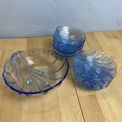 Stolzle glass art deco blue - stolzle,