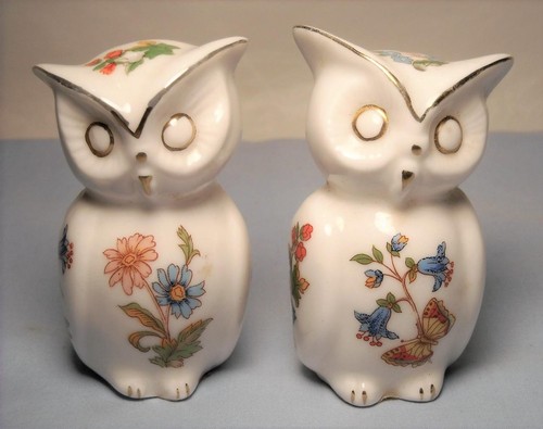 Aynsley owl salt and pepper - aynsley,