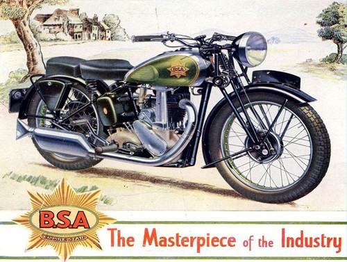 Bsa motorcycles nostalg retro - bsa,