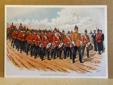 Richard Simkin Military art print VICTORIAN REGIMENT Royal Marine Light Infantry