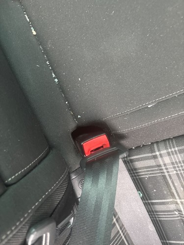 Seat belt rear stalk - seat, centre