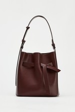 Zara knotted stitched bucket bag. BNWT