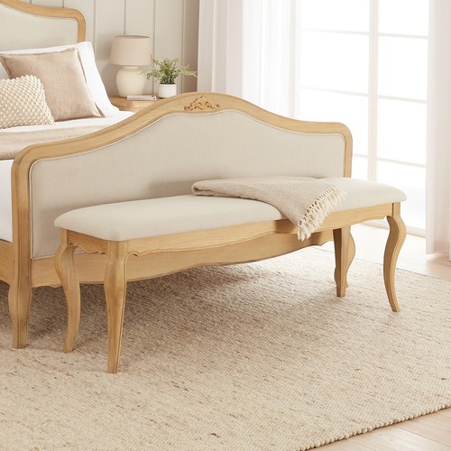 Natural linen fabric seat - fabric,