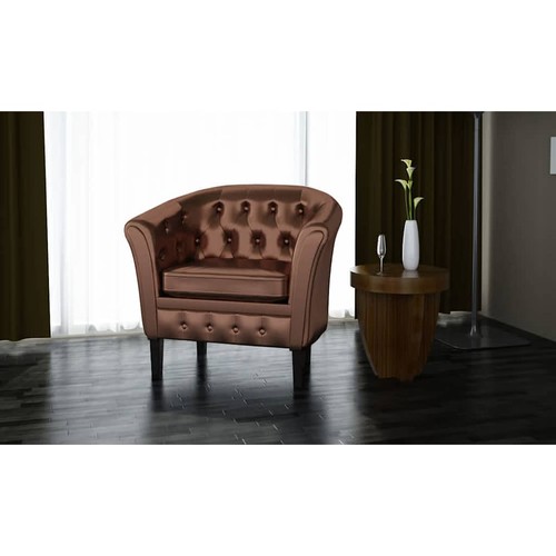 Tub chair faux leather - faux,