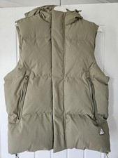 ZARA Womens Khaki Padded Gilet