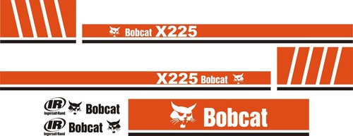 Bobcat x225 mini digger decal - digger,