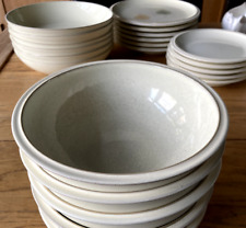 Denby Energy Cream / White style and Leaf style  Stoneware ~ CHOOSE YOUR SET