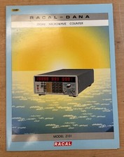 Racal-Dana Technical Specifications  20GHz Microwave Counter Model 2101