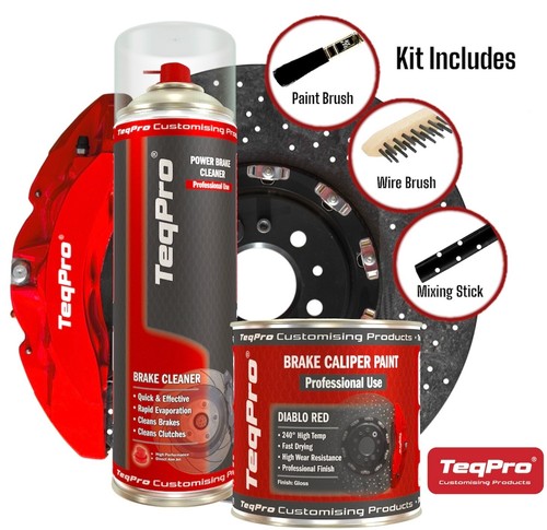 Red brake brushable - brushable, caliper