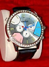 MONTE CARLO Ladies Large Face World Time Zone Analogue Watch Working