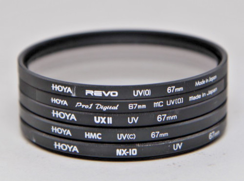 Mixed hoya 67mm uv filters - mixed,