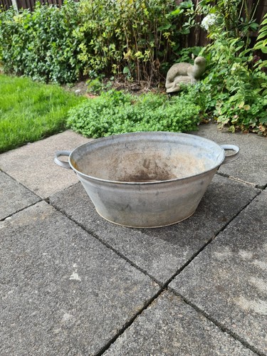Vintage galvanized oval - vintage, bath
