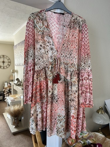 Zara orange pink - pink, boho