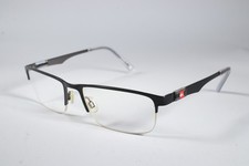 Quicksilver Eyeglasses QS 48 Mens Black Semi-Rimless Metal Glasses Frames 54 mm