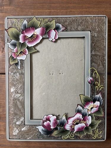 Sixtrees floral enamel picture - sixtrees,