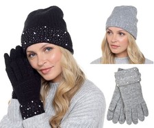 Glitter Lurex Knitted Hat &