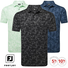 FOOTJOY 2025 POP CAMO LISLE MENS GOLF POLO SHIRT / ALL COLOURS @ 50% OFF RRP
