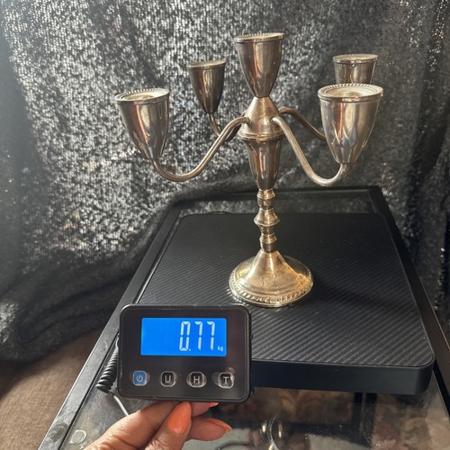 Sterling silver candelabra - sterling,