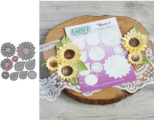 Sunflower set metal - set, cutting