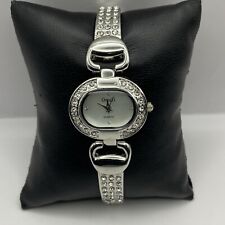 28mm Omaki RF8091 Silver Tone Ladies Quartz Watch Untested Parts / Repair