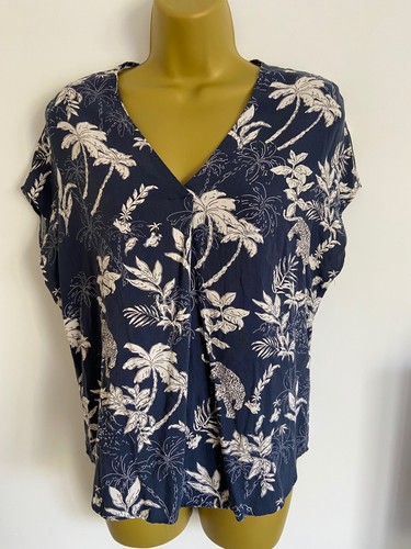 Primark blue jungle palm leaf - primark,