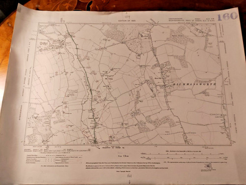 Original 1922 map sheet - original, os