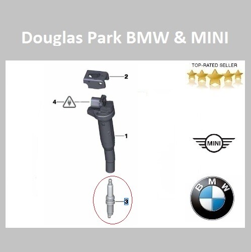 Bmw genuine spark plug set - set, of