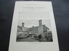 SUNNYMEAD, WADHURST. 1922