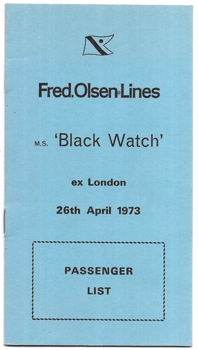 Vintage fred olsen - olsen, ms