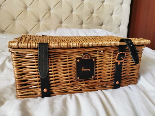 Harrods luxury wicker hamper - harrods,