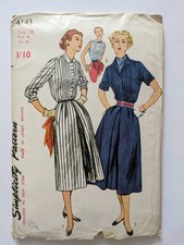 Vintage sewing pattern 1950s