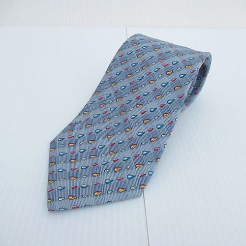 Hermes tie light blue - light,
