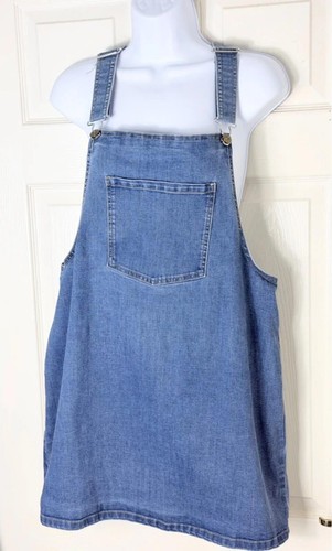 Stylish denim pinafore dress - pinafore,